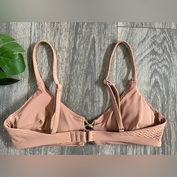 Aerie jacquard knot front scoop top and jacquard high cut cheeky bottoms. Sz Xs - Picture 6 of 14